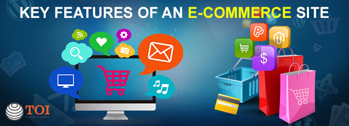 Features of e-commerce site